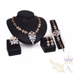 Alt Text: Luxe cascade pearl drop earrings on white background