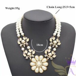 Luxe Bubble Choker Necklace on black display stand – statement jewelry