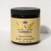 8 oz jar of Aloumbabelle Amazing Hair Pomade with black lid.