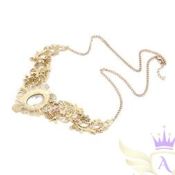 Vintage Statement Bib Necklace – Back View