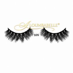 Brigitte lash style 105 displayed out of packaging with protective watermark logo