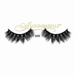 Brigitte lash style 105 displayed out of packaging with protective watermark logo