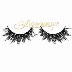 Gaby lash style 104 false lashes with protective watermark logo on white background