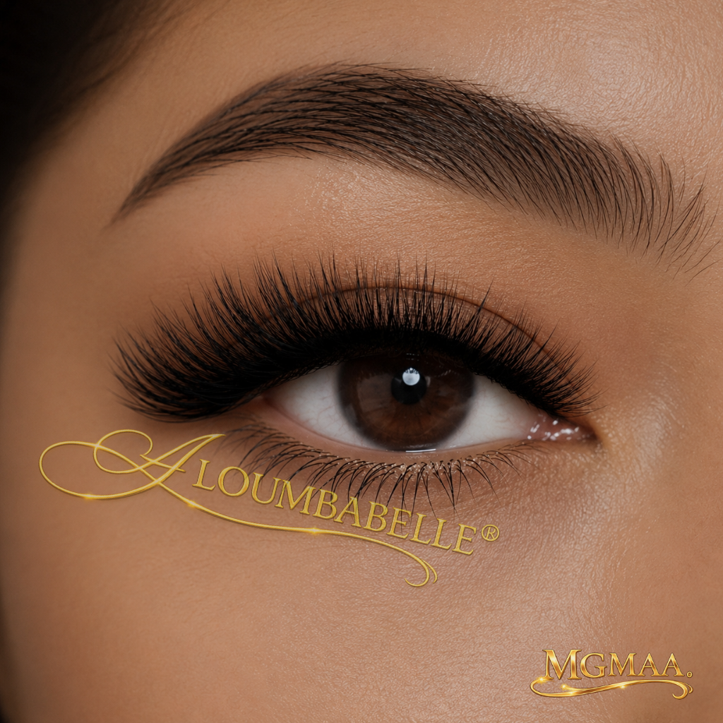 Lovana lash style 109 left eye view with protective watermark logo
