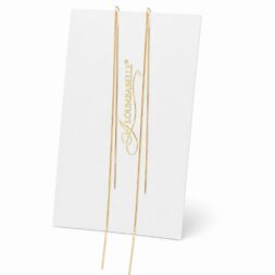 Sleek Gold Cascade Earrings