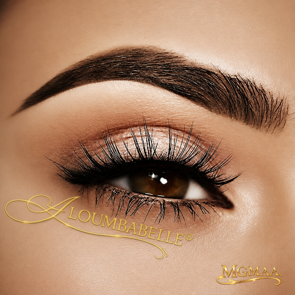 Zine lash style 108 left eye view with protective watermark logo