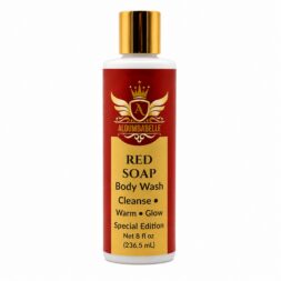 red soap body wash hero