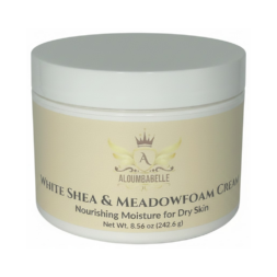 white shea & meadowfoam cream hero